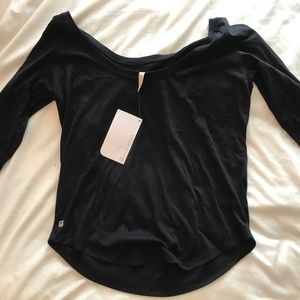 Fabletics black long-sleeve top